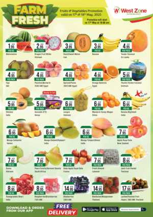 Farm Fresh Deals In West Zone Supermarket Dubai,Abu Dhabi,Sharjah / Ajman