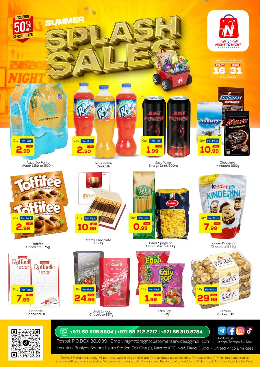 Summer Splash Sale In Night to Night Dubai