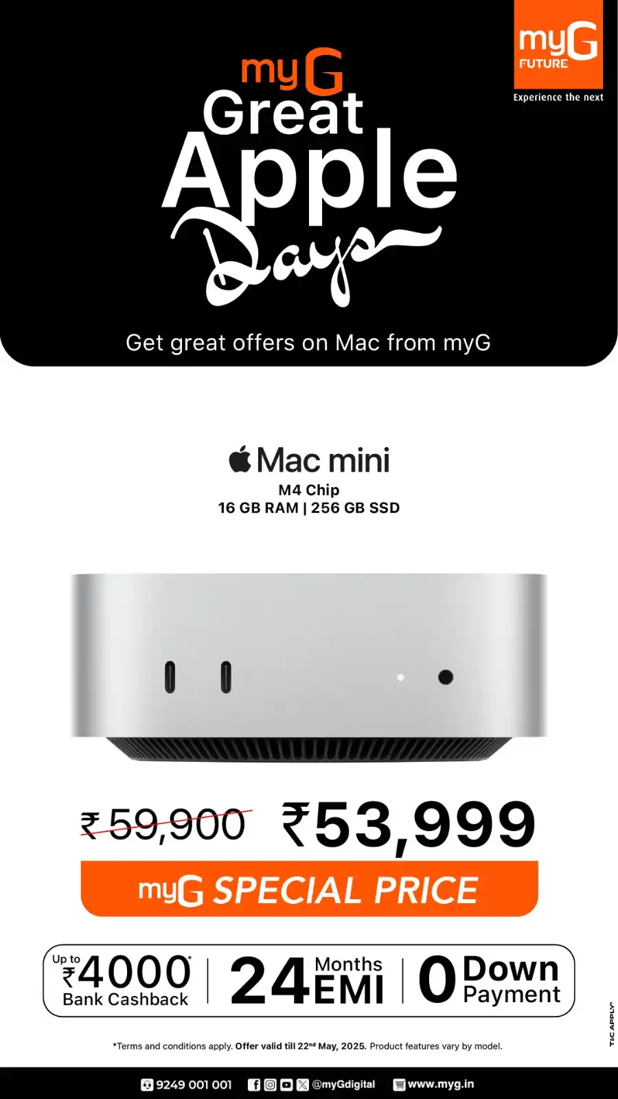 Great Apple Days – iPhones, MacBooks & More on Sale! In myG Future Palakkad