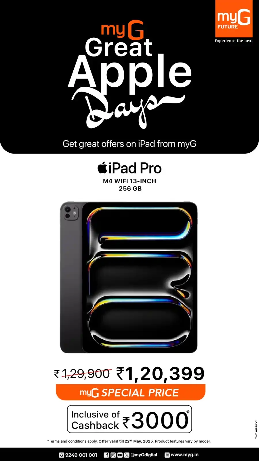 Great Apple Days – iPhones, MacBooks & More on Sale! In myG Future Palakkad