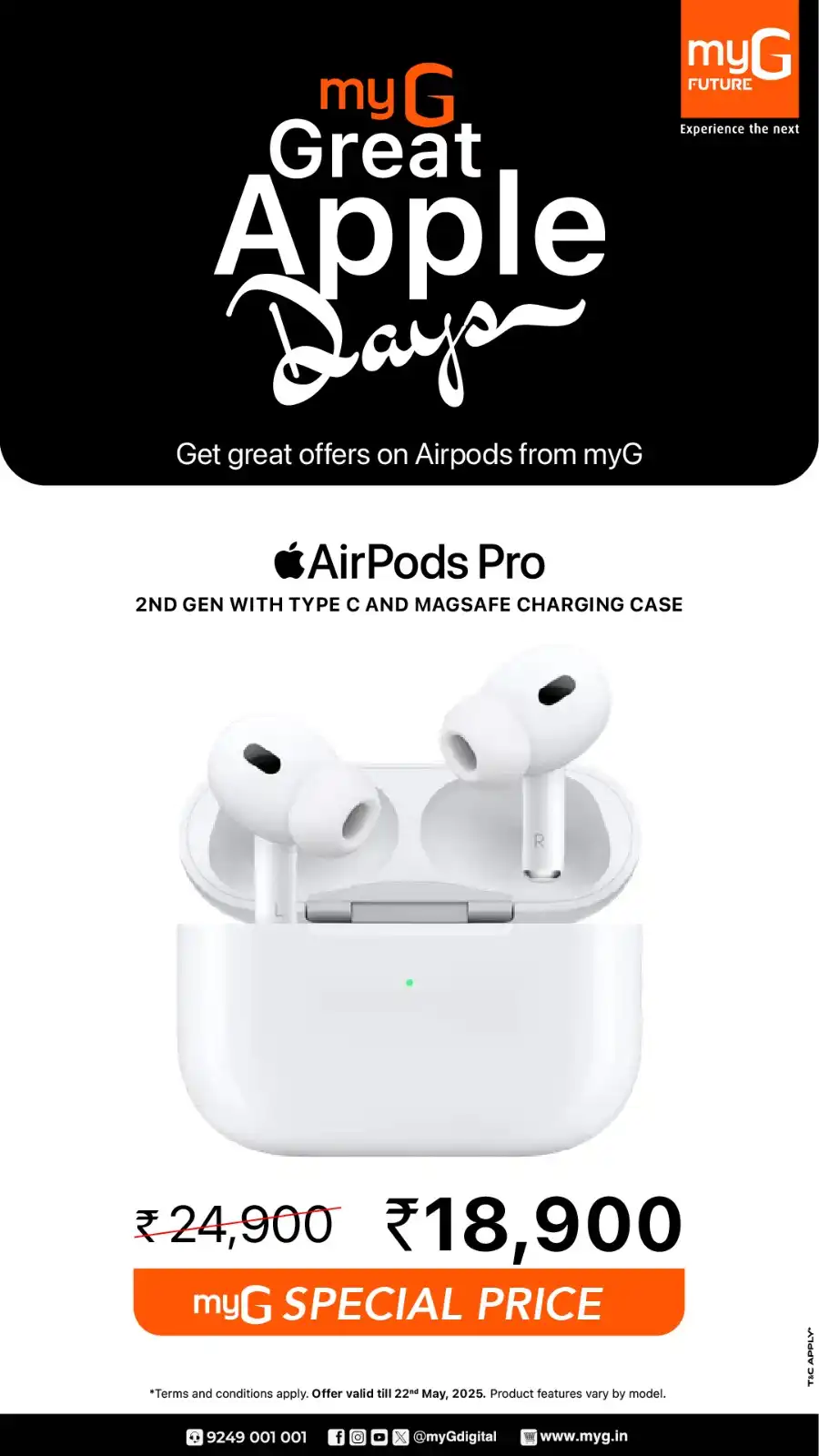 Great Apple Days – iPhones, MacBooks & More on Sale! In myG Future Palakkad