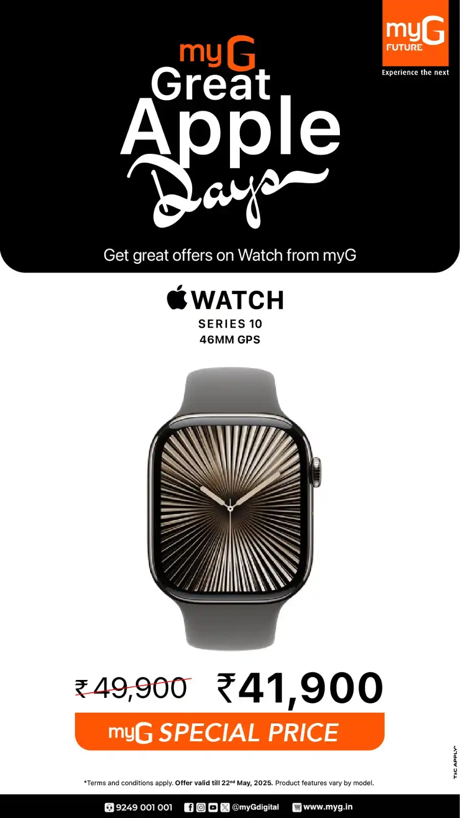Great Apple Days – iPhones, MacBooks & More on Sale! In myG Future Palakkad