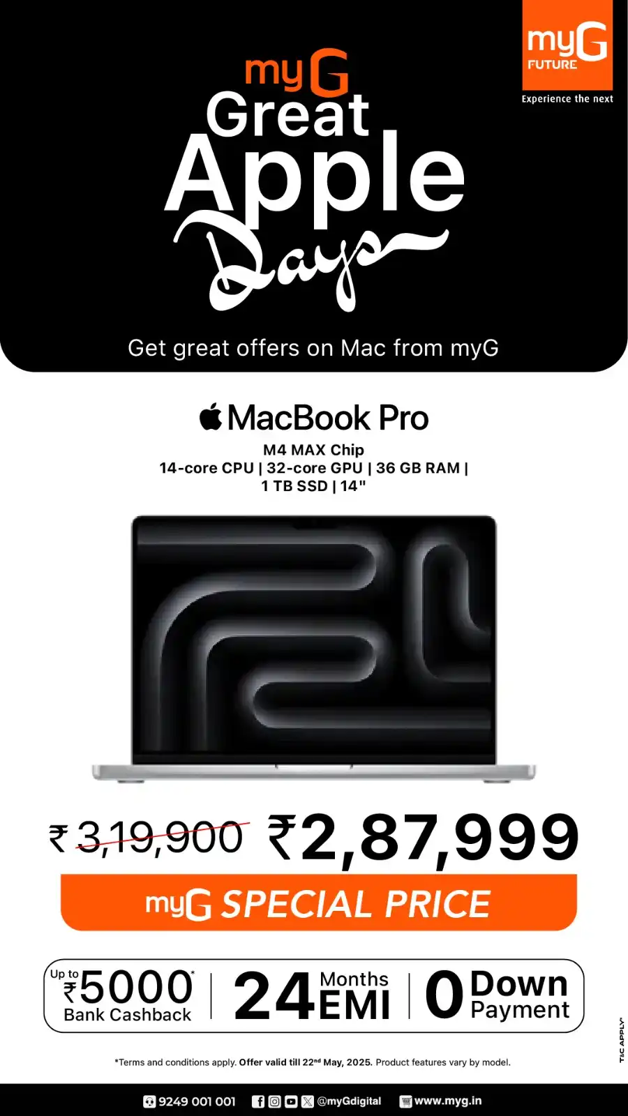 Great Apple Days – iPhones, MacBooks & More on Sale! In myG Future Palakkad