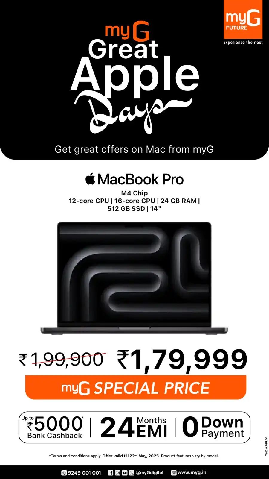 Great Apple Days – iPhones, MacBooks & More on Sale! In myG Future Palakkad