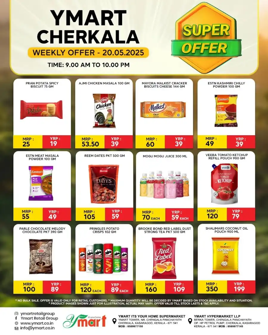 Mega Sale – Up to 50% OFF! Grab Hot Offers Now In Y Mart Hypermarket Kasaragod