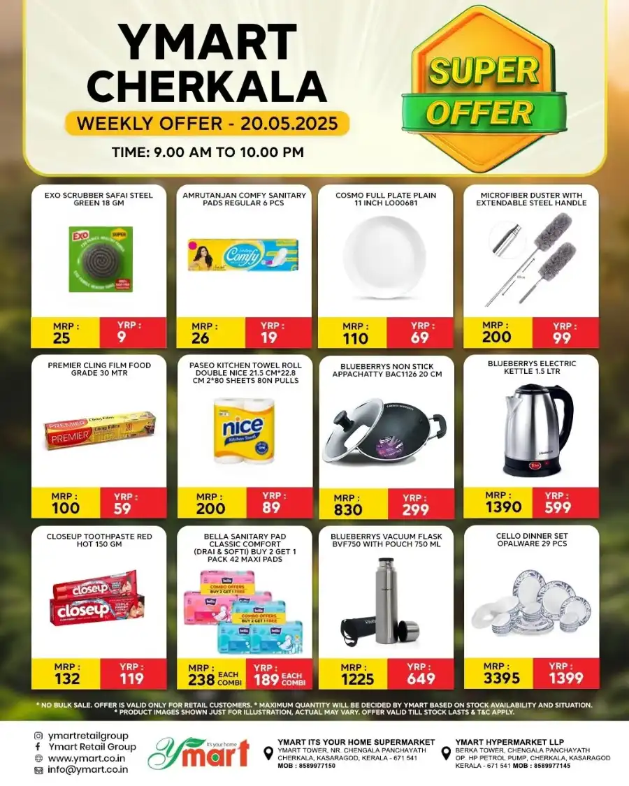 Mega Sale – Up to 50% OFF! Grab Hot Offers Now In Y Mart Hypermarket Kasaragod