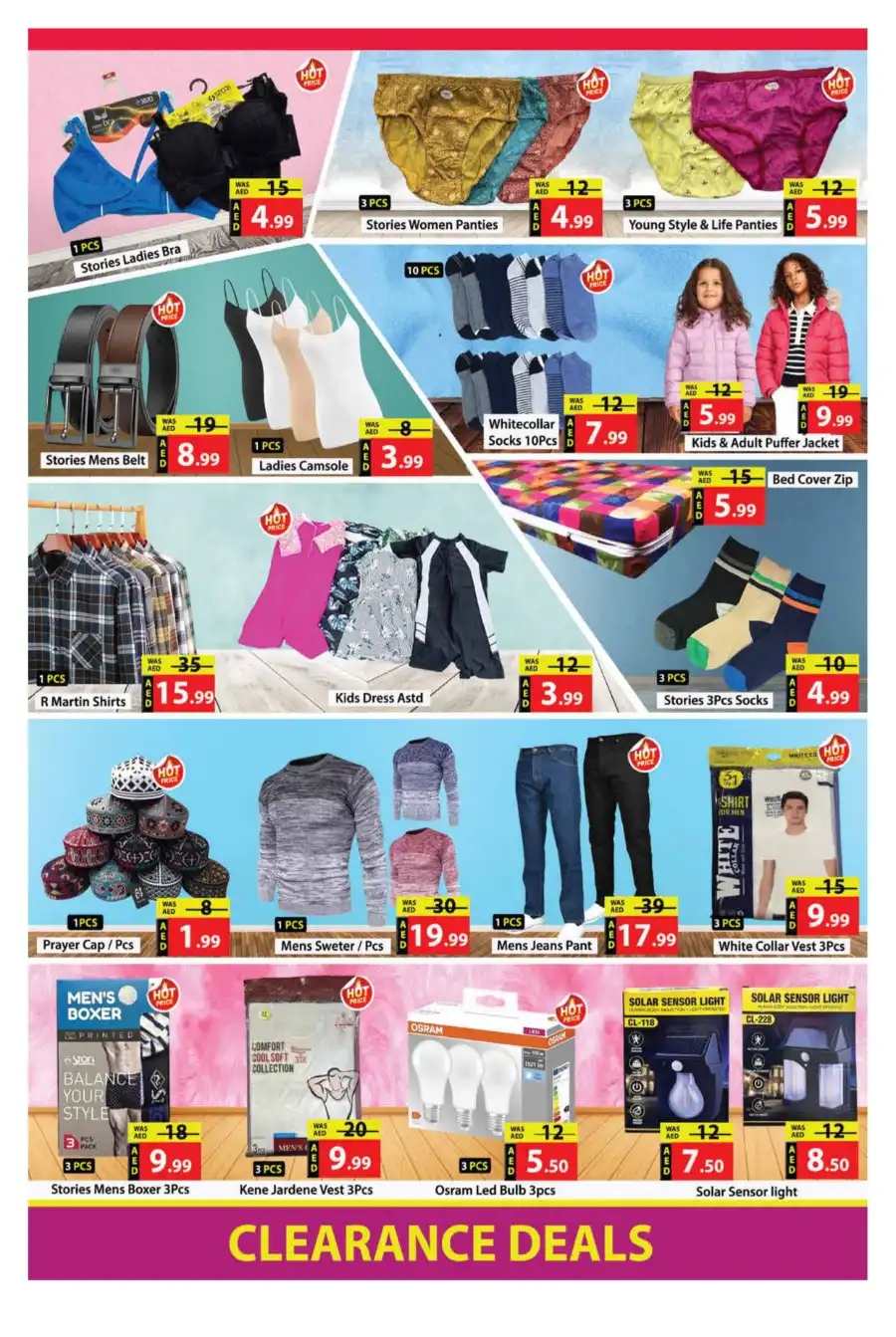 Clearance sales offers In National Hypermarket Fujairah