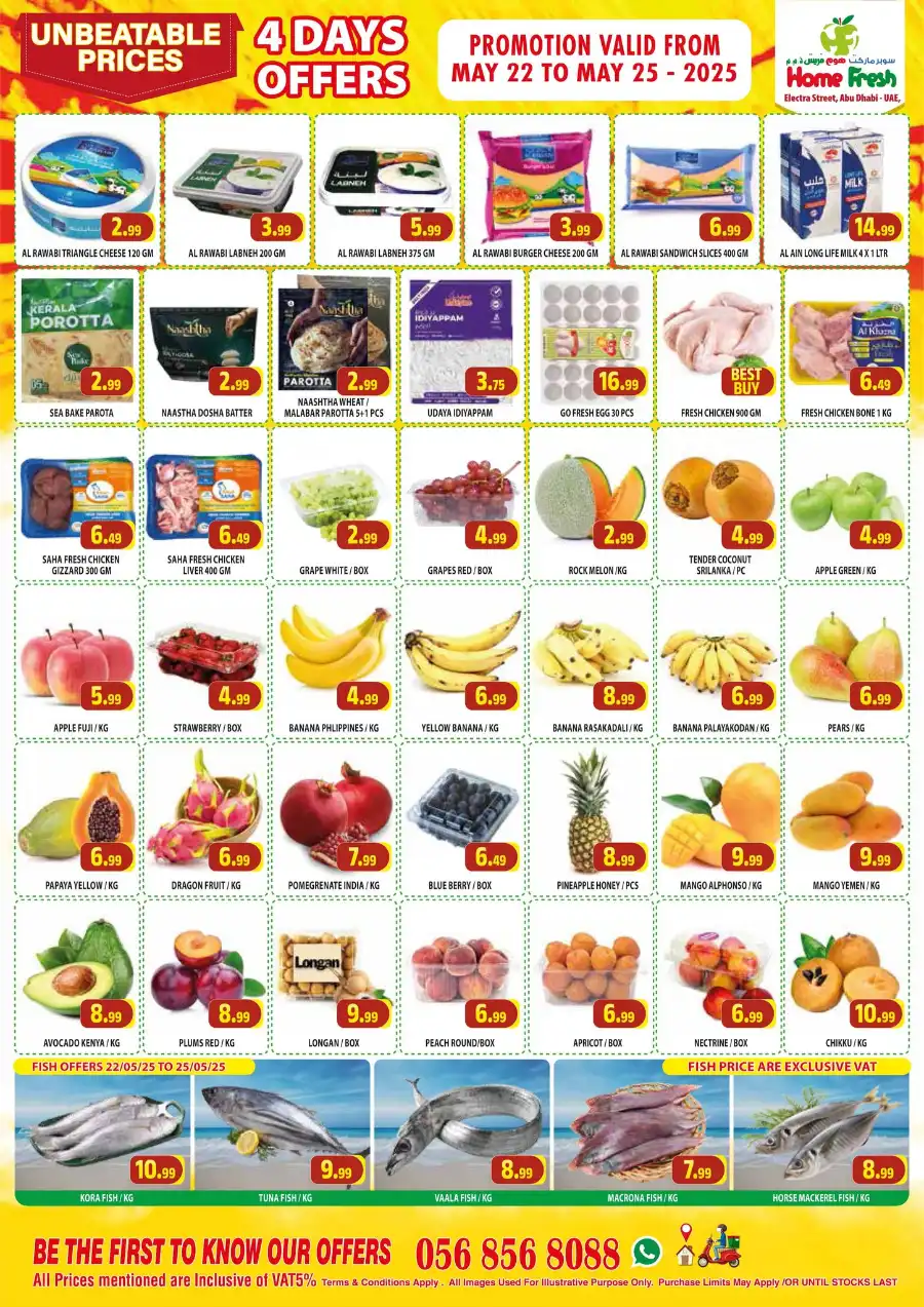 Price Blast: Discount Up to 50% In Home Fresh Abu Dhabi