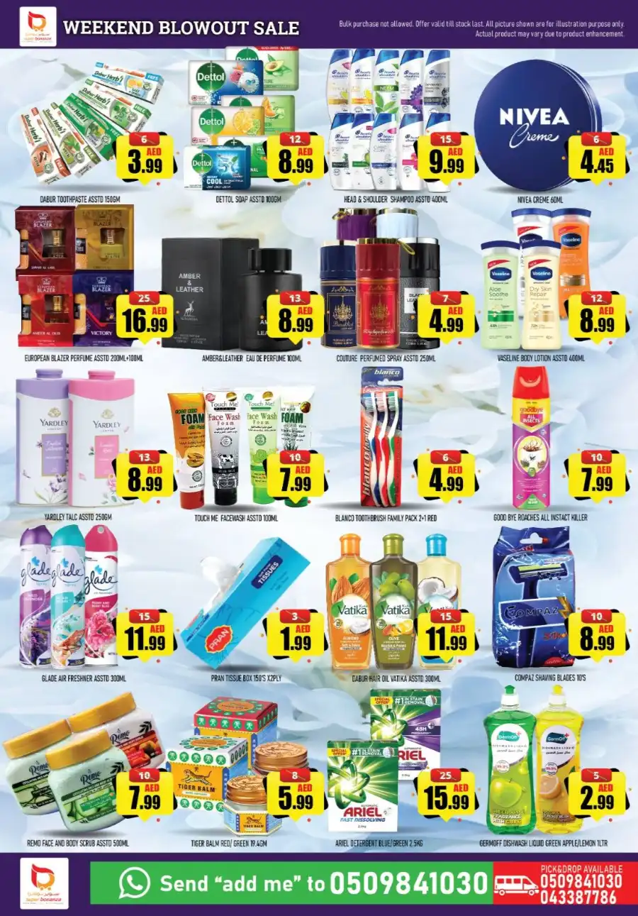 Weekend below out sale In Super Bonanza Sharjah / Ajman