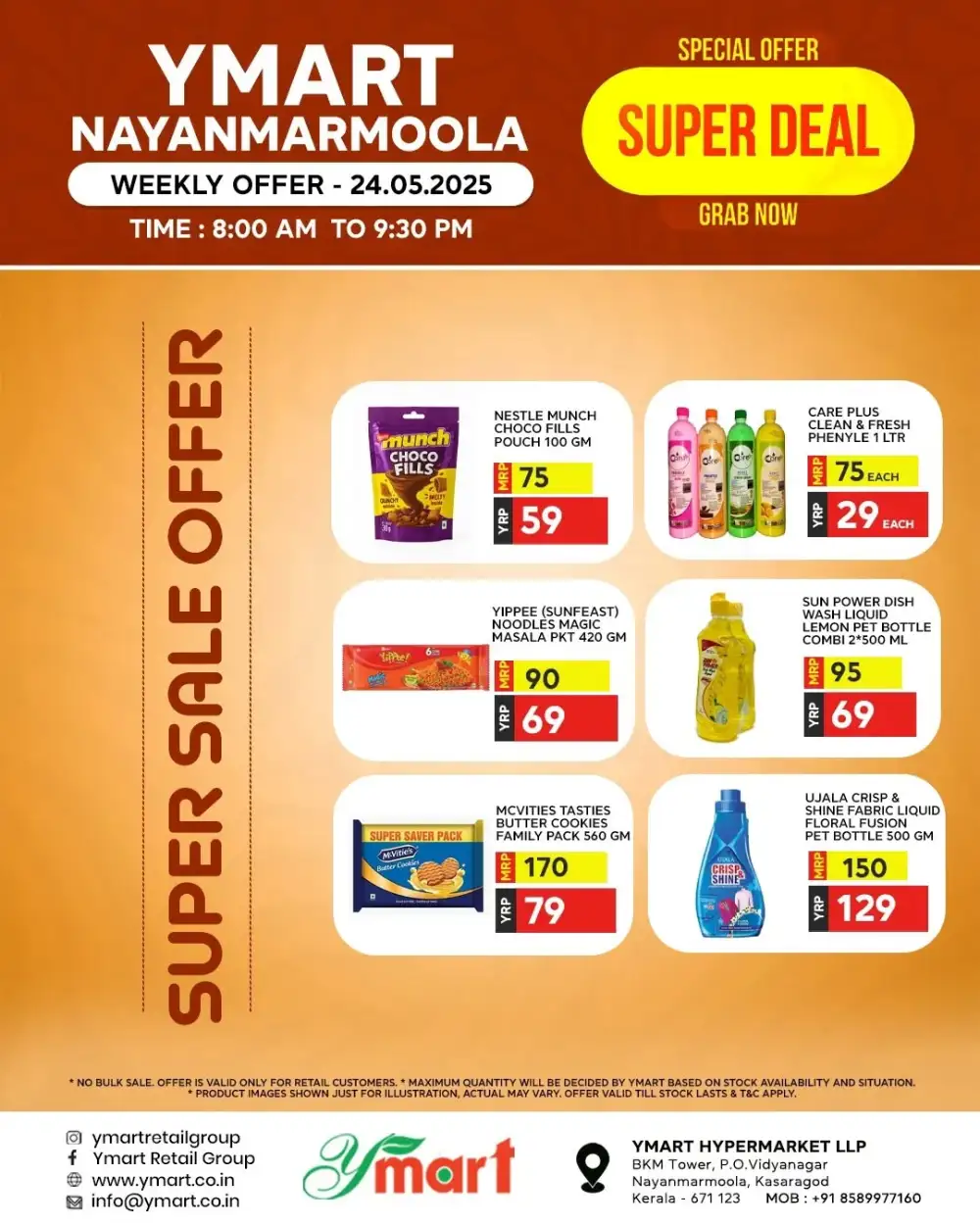 Super Sale Offers – Limited Time Only! In Y Mart Hypermarket Kasaragod
