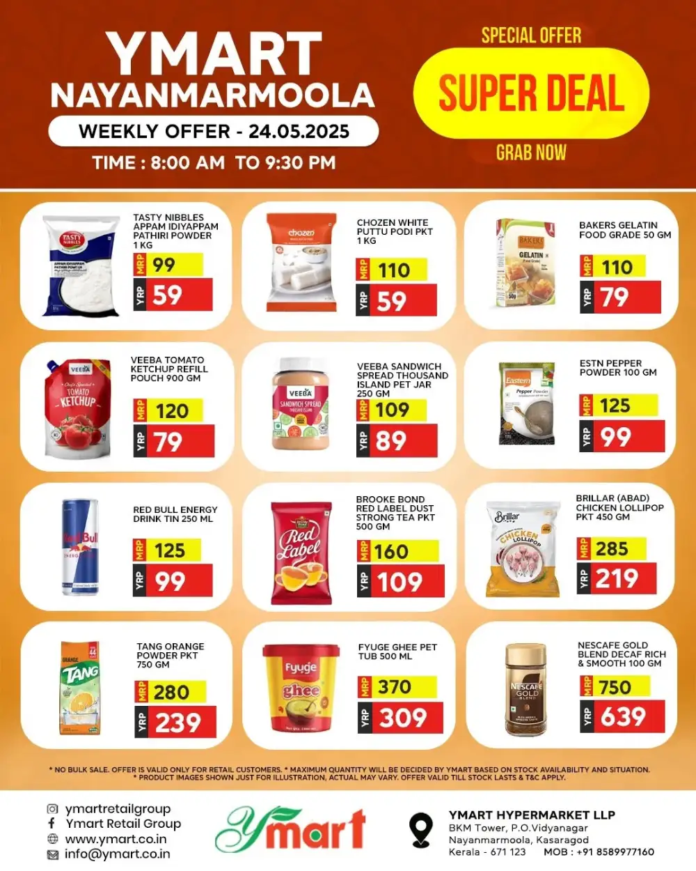Super Sale Offers – Limited Time Only! In Y Mart Hypermarket Kasaragod