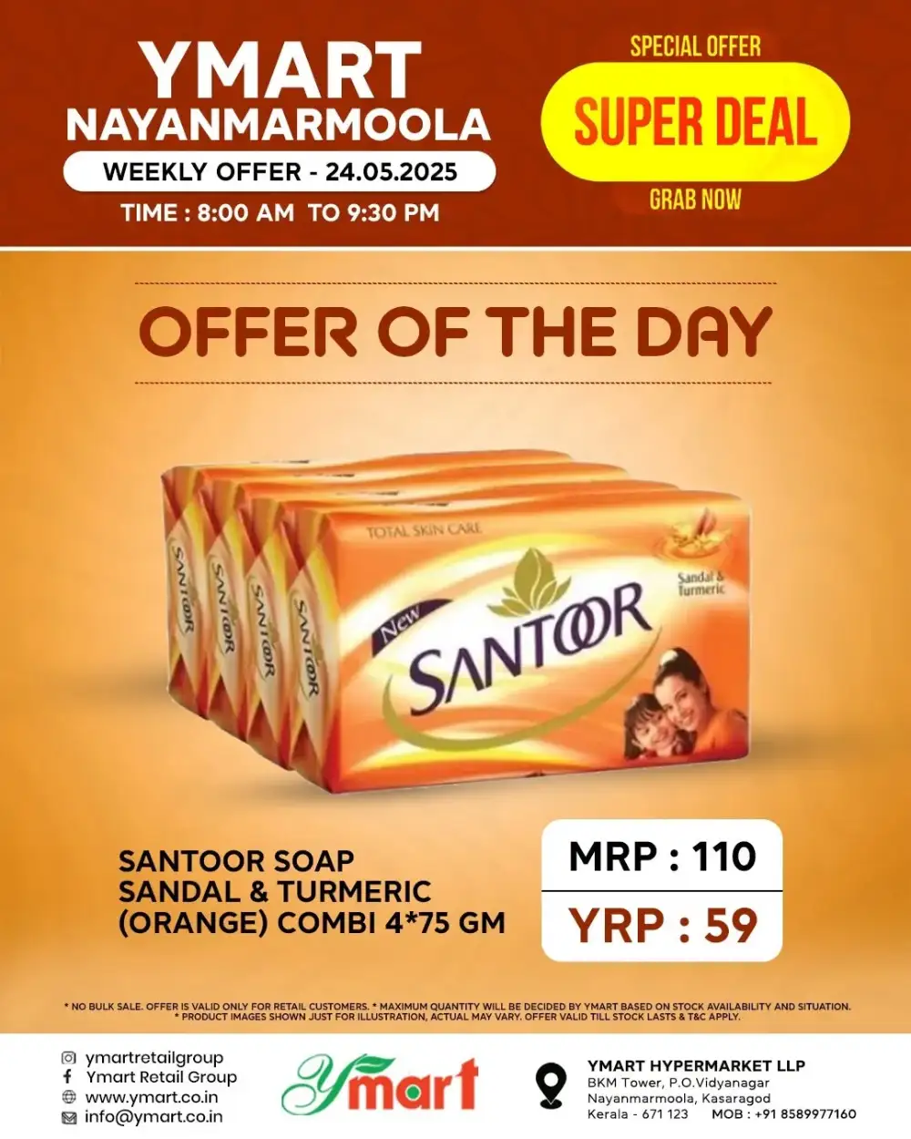 Super Sale Offers – Limited Time Only! In Y Mart Hypermarket Kasaragod
