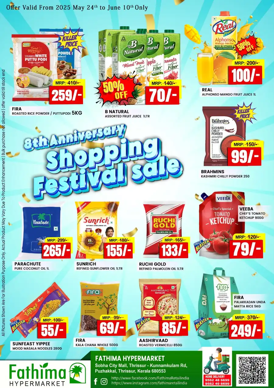Anniversary shopping festival In Fathima Hypermarket undefined
