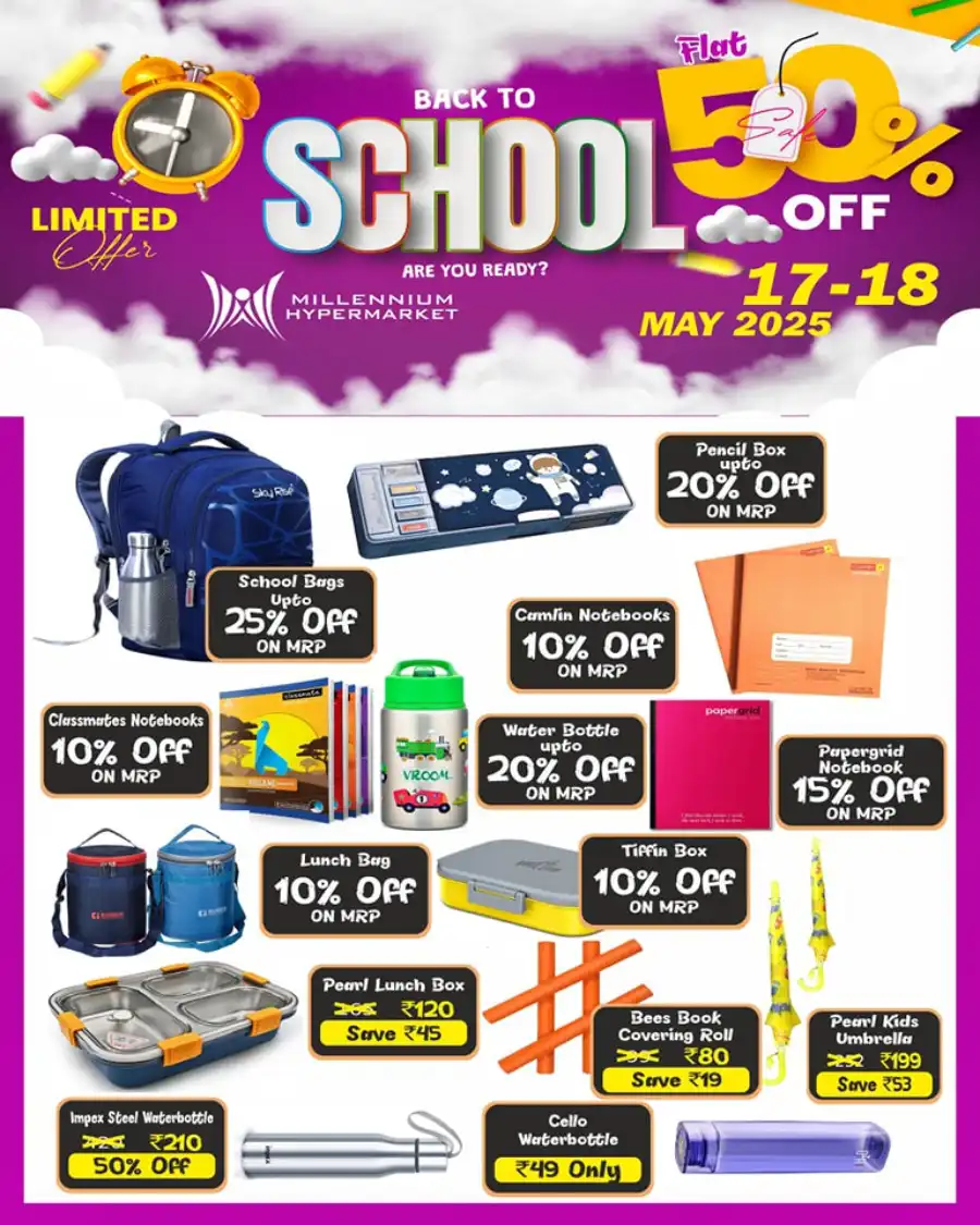 Flat 50% OFF: Limited-Time Mega Sale! In Millennium Hypermarket undefined