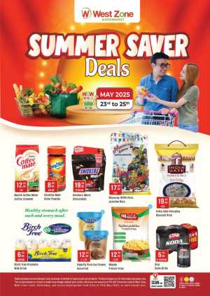 Summer Saver Deals In West Zone Supermarket Dubai,Abu Dhabi,Sharjah / Ajman