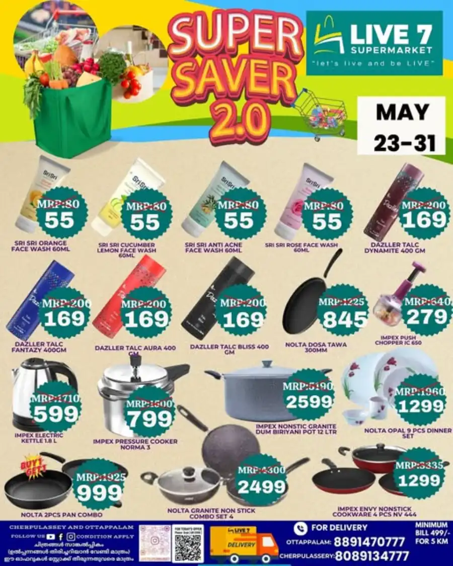 Super Saver Deals In Live7 Supermarket Palakkad
