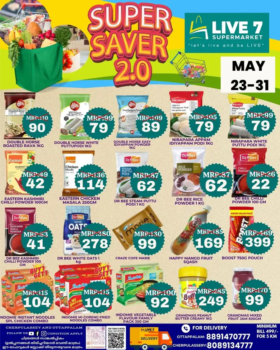Super Saver Deals In Live7 Supermarket Palakkad