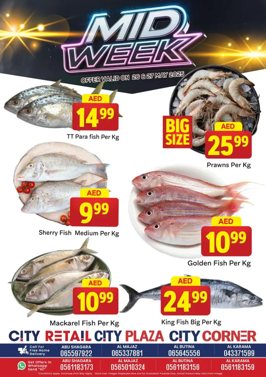 Mid week offers In City Retail Sharjah / Ajman