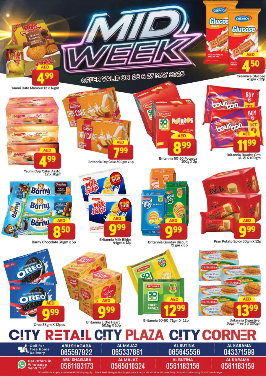 Mid week offers In City Retail Sharjah / Ajman