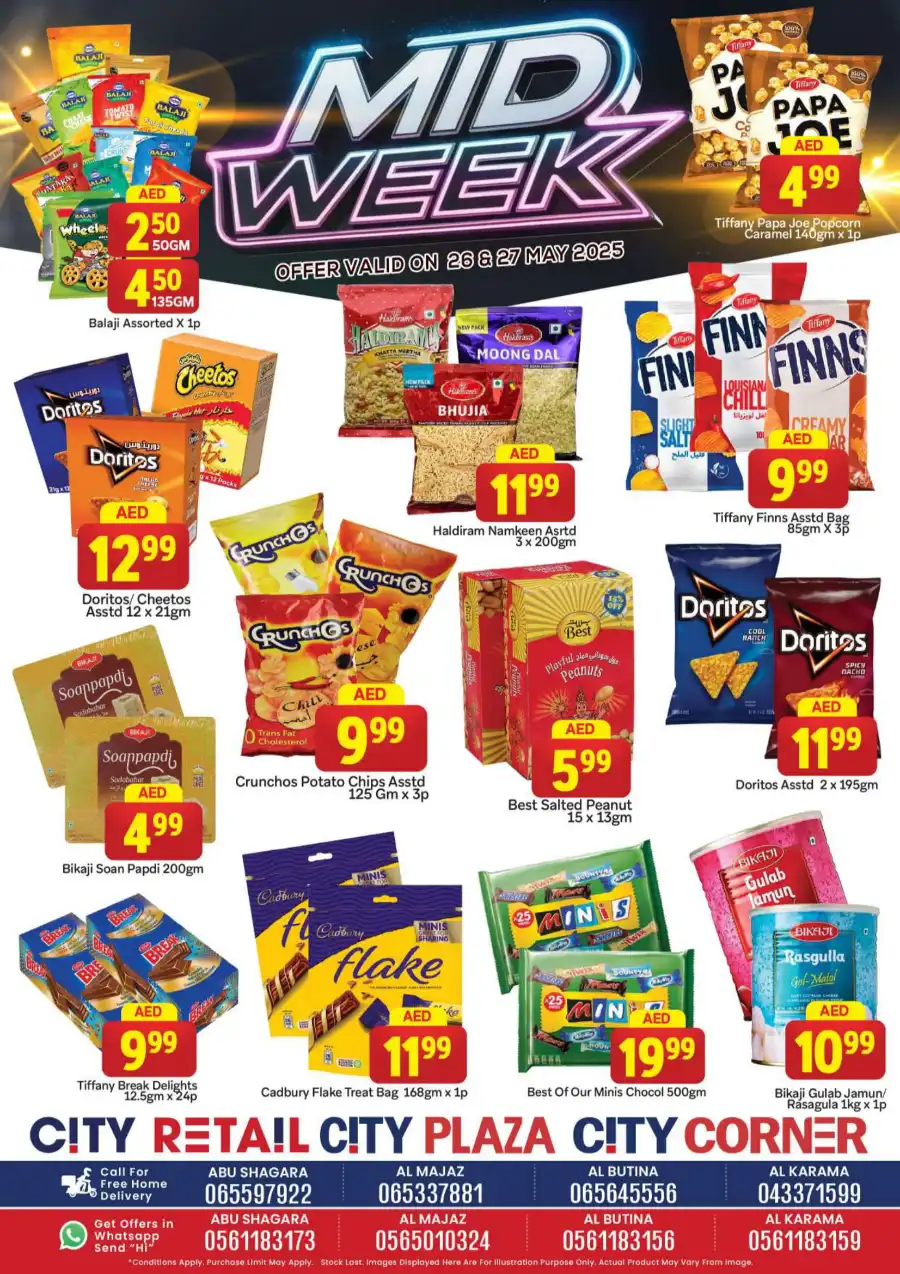 Mid week offers In City Retail Sharjah / Ajman