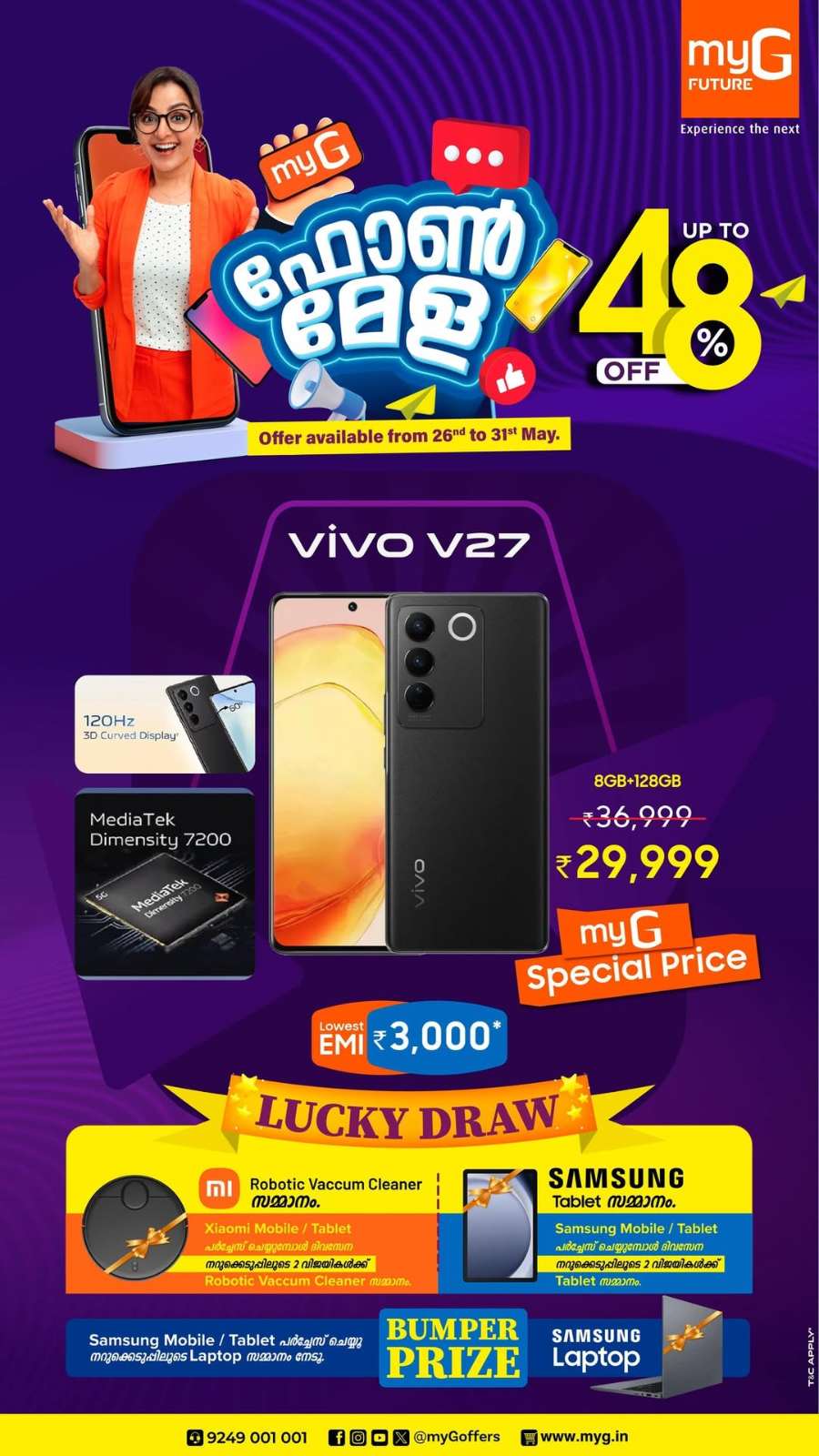 Phone Mela: Up to 48% OFF on Smartphones In myG Future Ernakulam