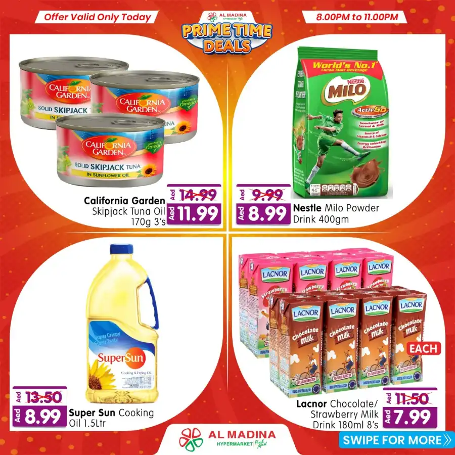 Prime time deals In Al Madina Hypermarket Abu Dhabi