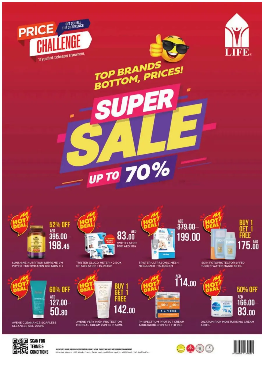 Super Sale Up To 70% In LIFE Pharmacy Ras al Khaimah