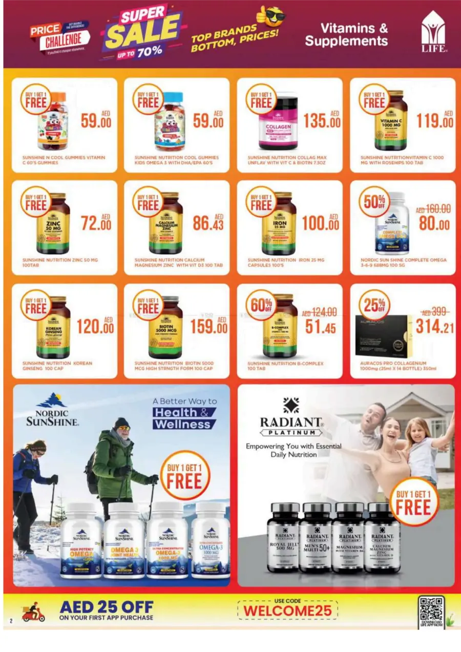 Super Sale Up To 70% In LIFE Pharmacy Ras al Khaimah