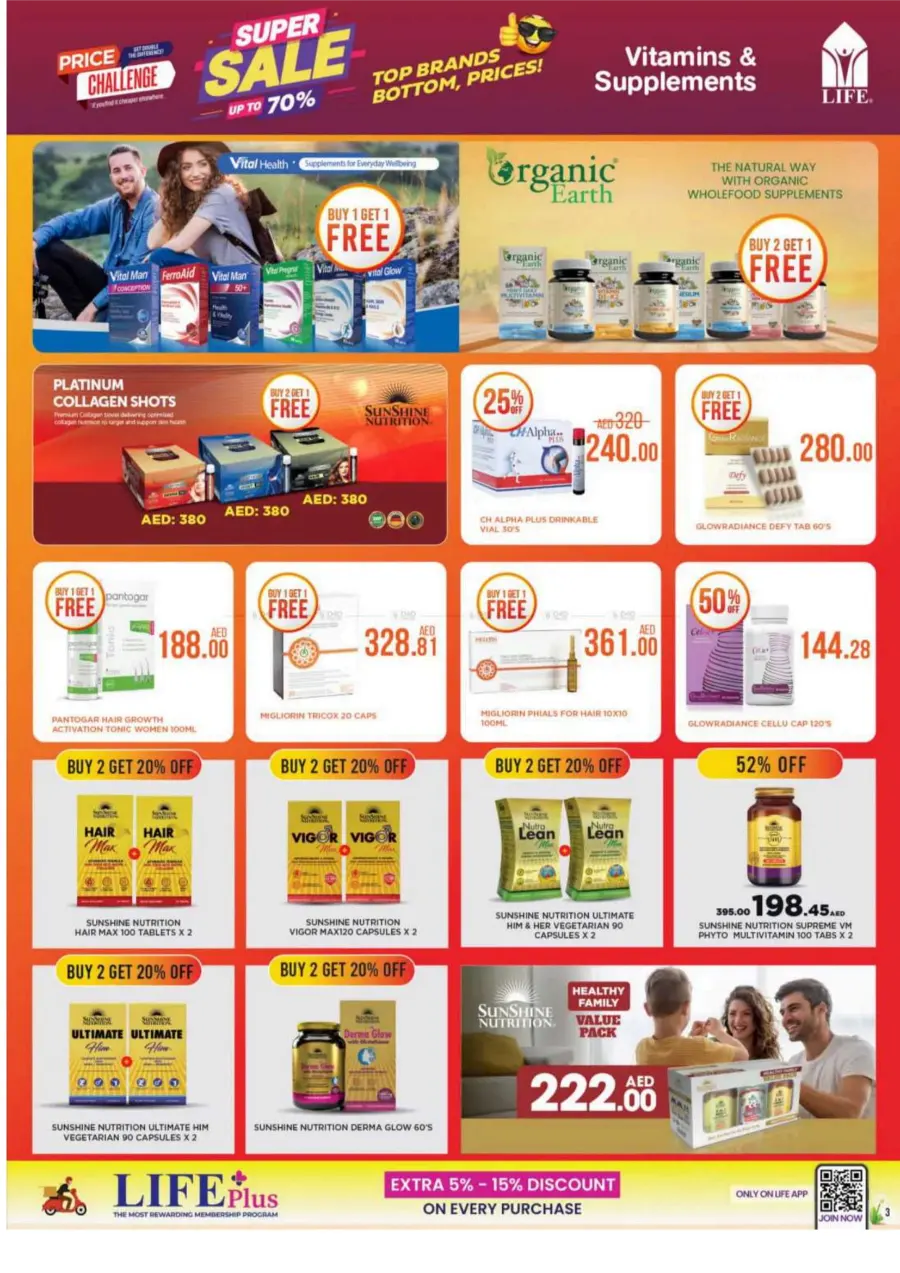 Super Sale Up To 70% In LIFE Pharmacy Ras al Khaimah