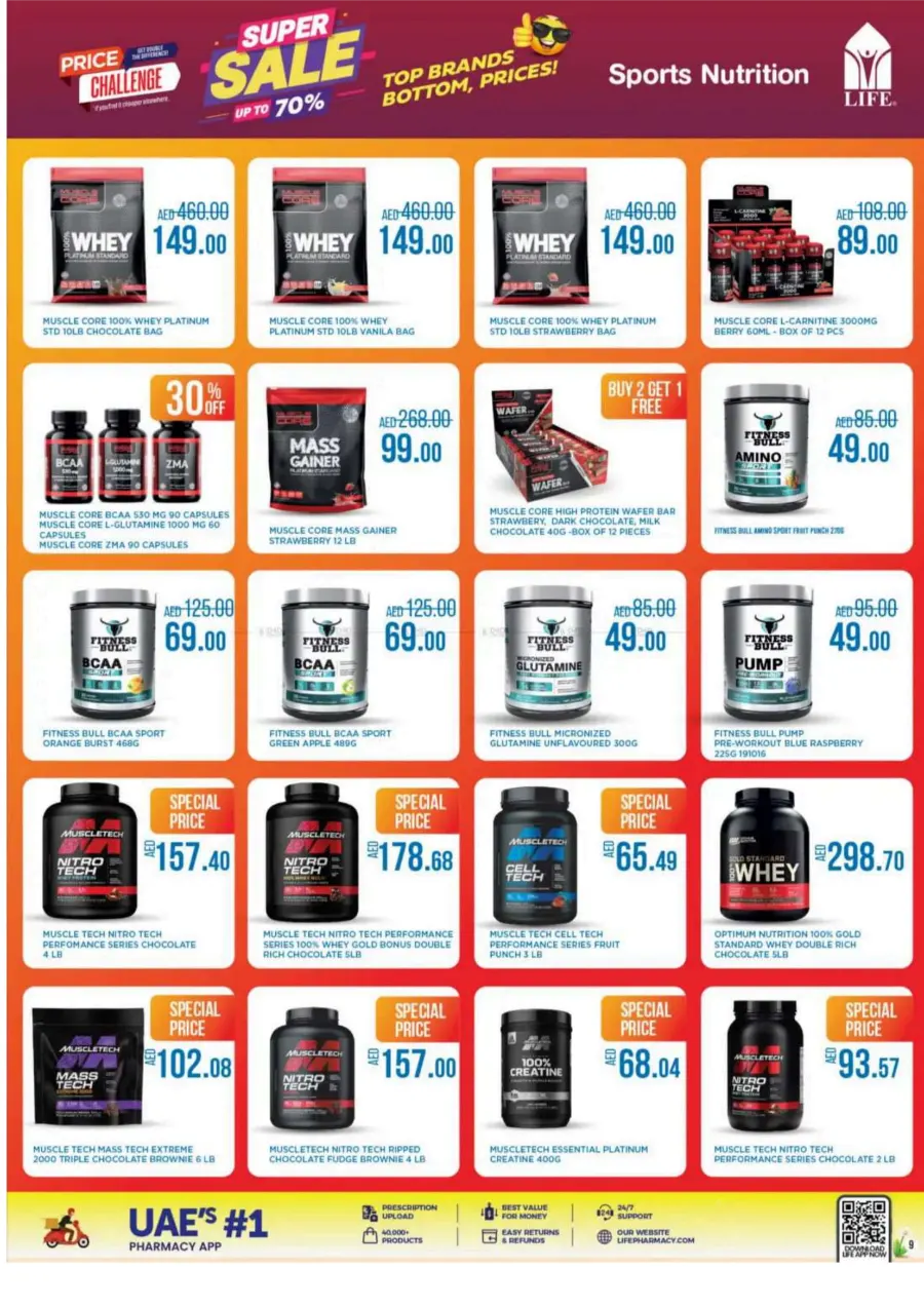 Super Sale Up To 70% In LIFE Pharmacy Ras al Khaimah