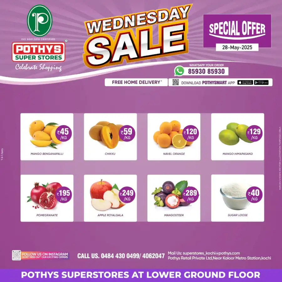 Wednesday Sale In Pothys Superstores Ernakulam