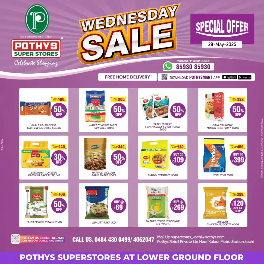 Wednesday Sale In Pothys Superstores Ernakulam