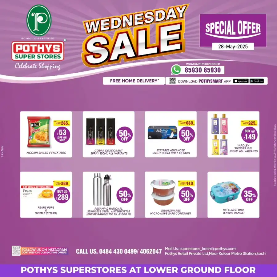 Wednesday Sale In Pothys Superstores Ernakulam