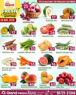 Wednesday Deals In Grand Hypermarket Ernakulam