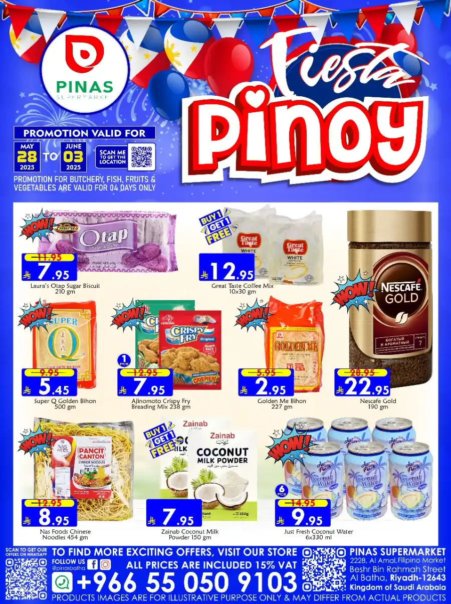 Fiesta pinoy offers In Pinas Supermarket Riyadh