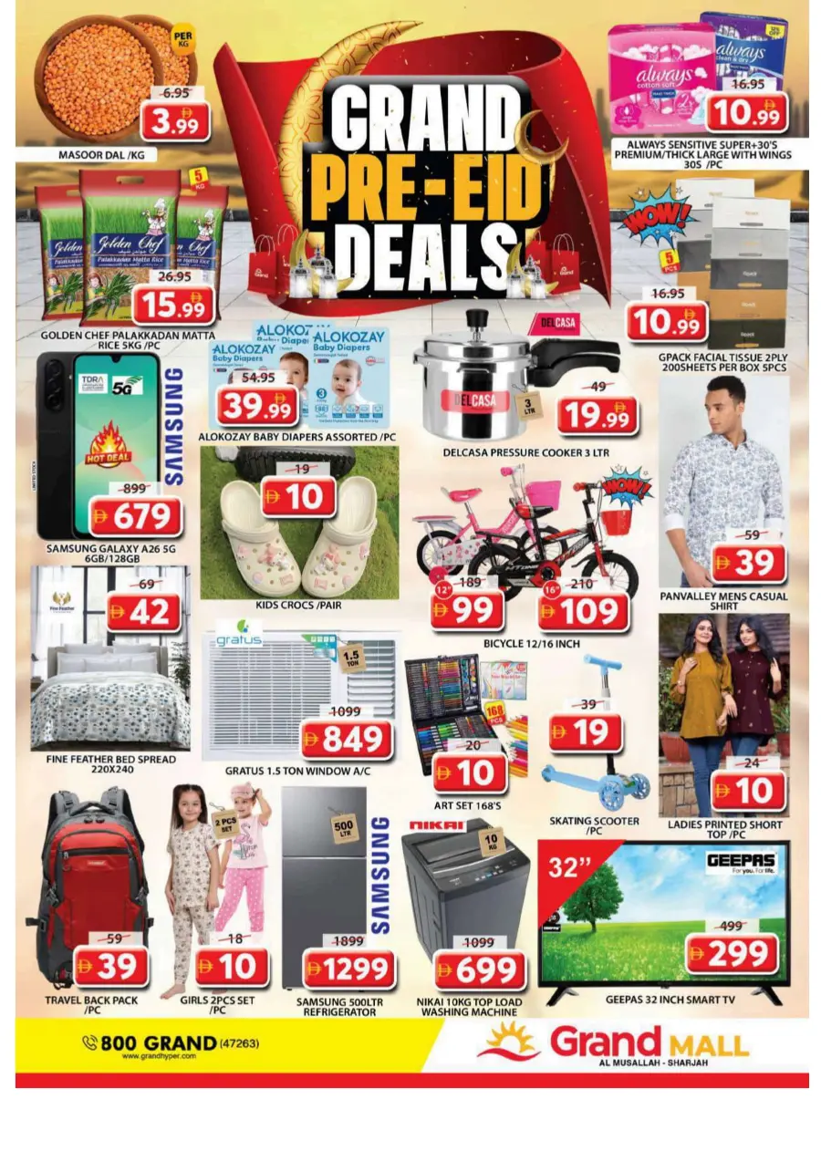 Eid Deals & Offers In Grand Hypermarket Sharjah / Ajman