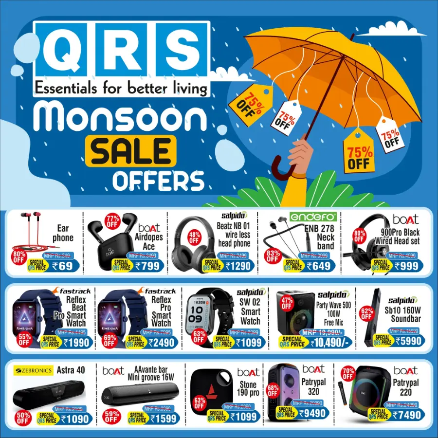 Monsoon Season Sale In QRS Retail undefined