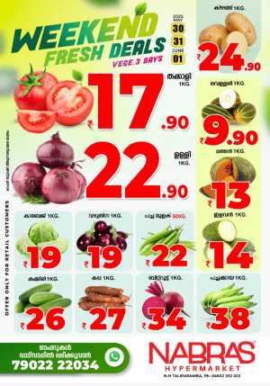Weekend Fresh Deals In Nabras Hypermarket Kannur