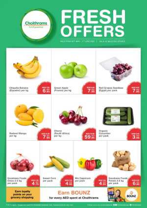 Fresh Offers In Choithrams Dubai,Abu Dhabi,Sharjah / Ajman,Al Ain,Ras al Khaimah