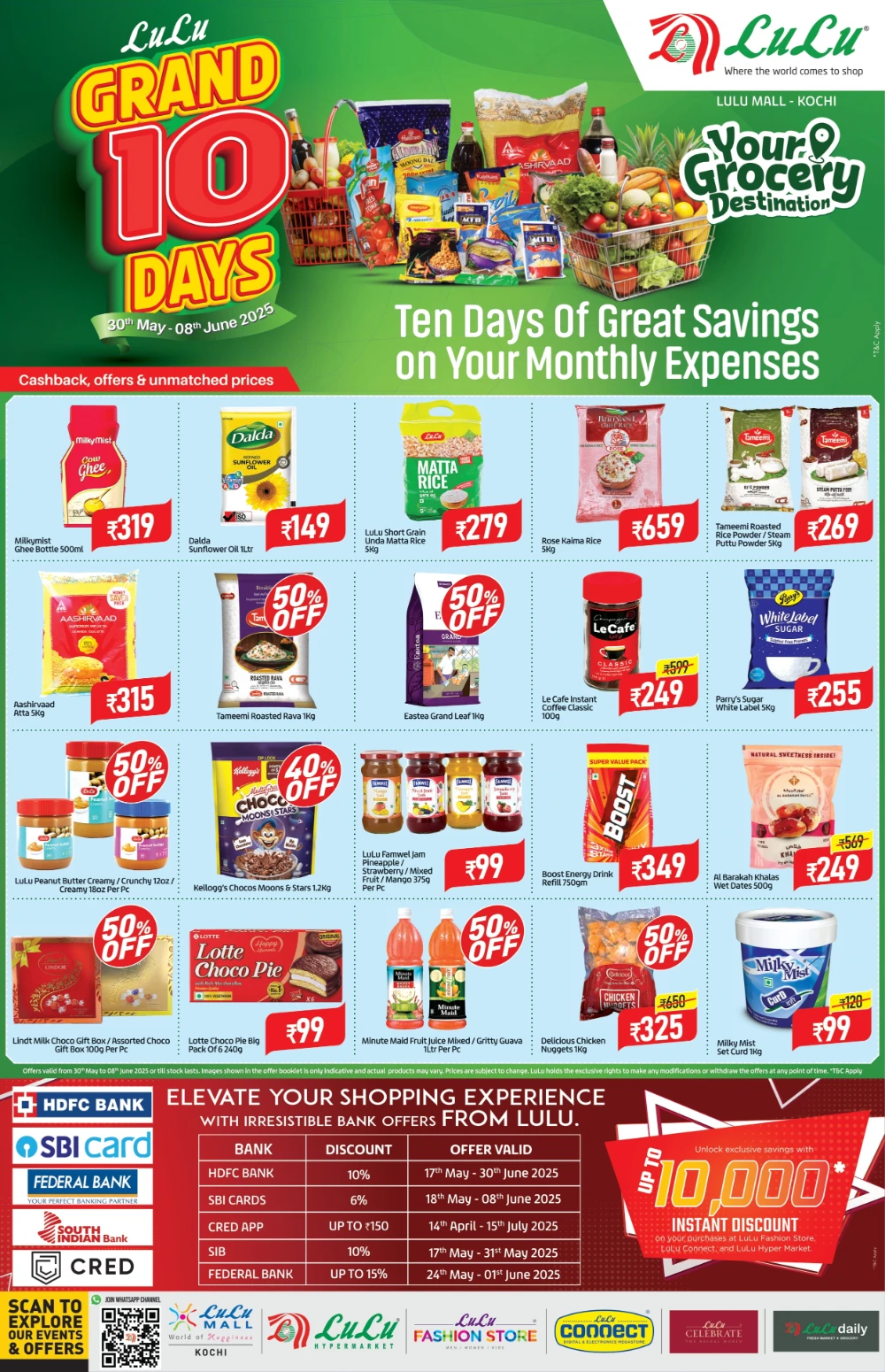 Grand 10 Days Sale: Up to 60% OFF! In Lulu Hypermarket Ernakulam