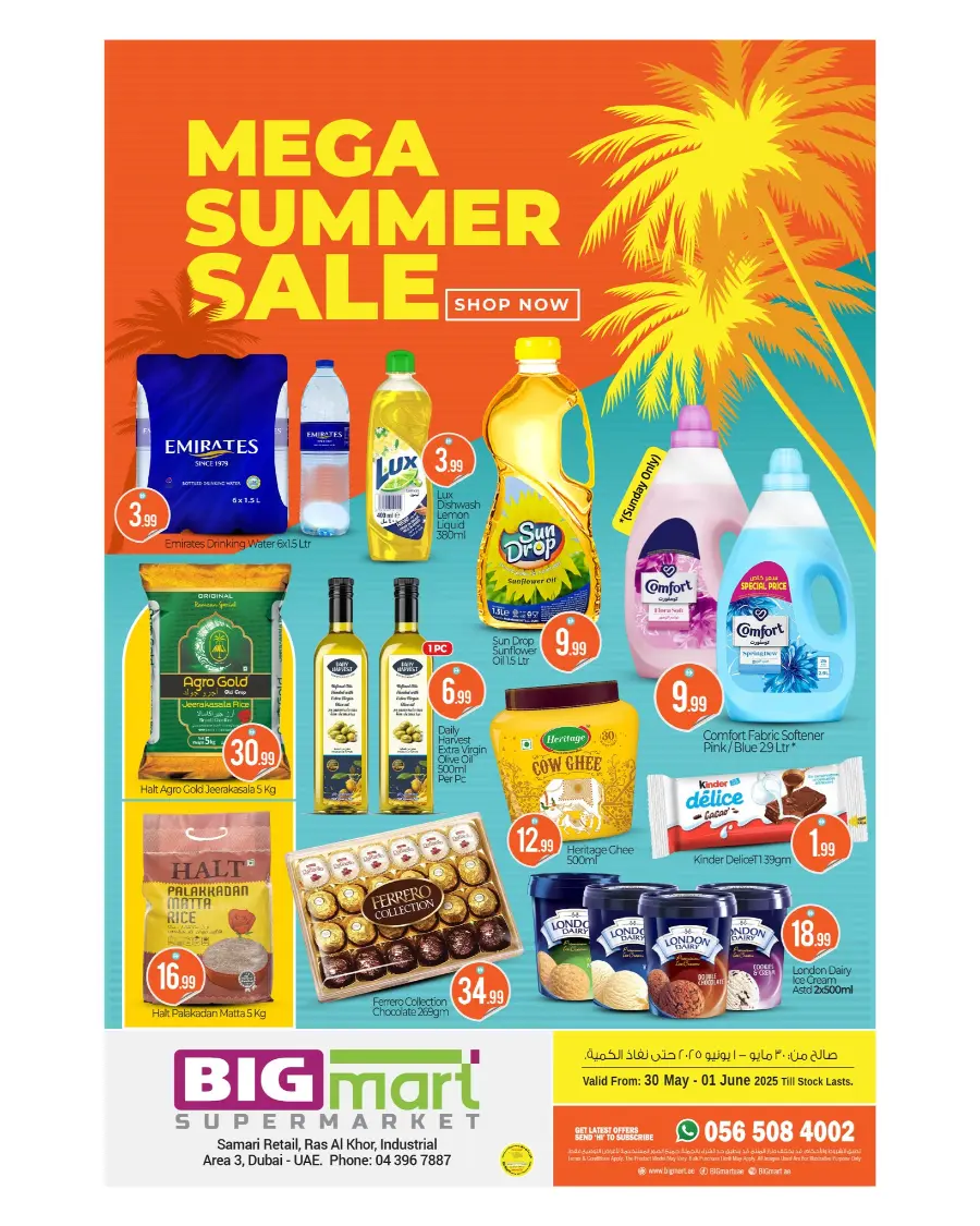Mega Summer Sale In BIG mart Dubai