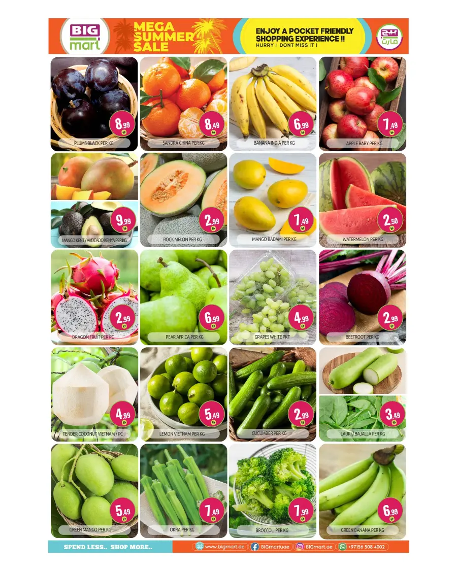 Mega Summer Sale In BIG mart Dubai