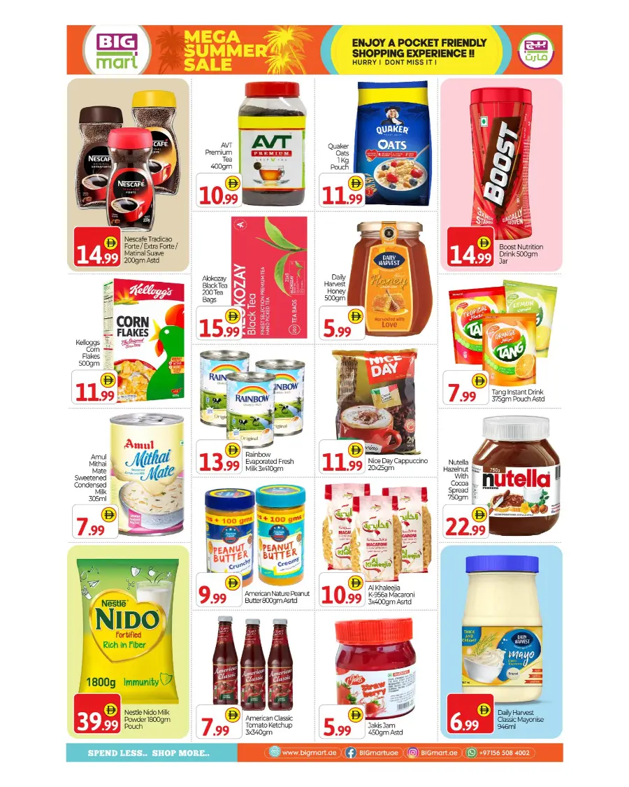 Mega Summer Sale In BIG mart Dubai
