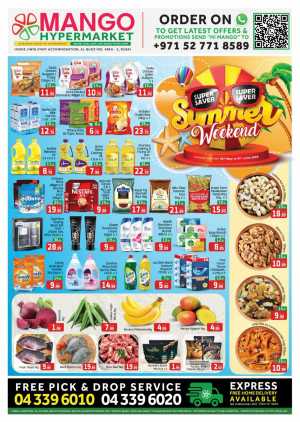 Summer Weekend Sale – Daily Essentials Deals! In Mango Hypermarket Dubai
