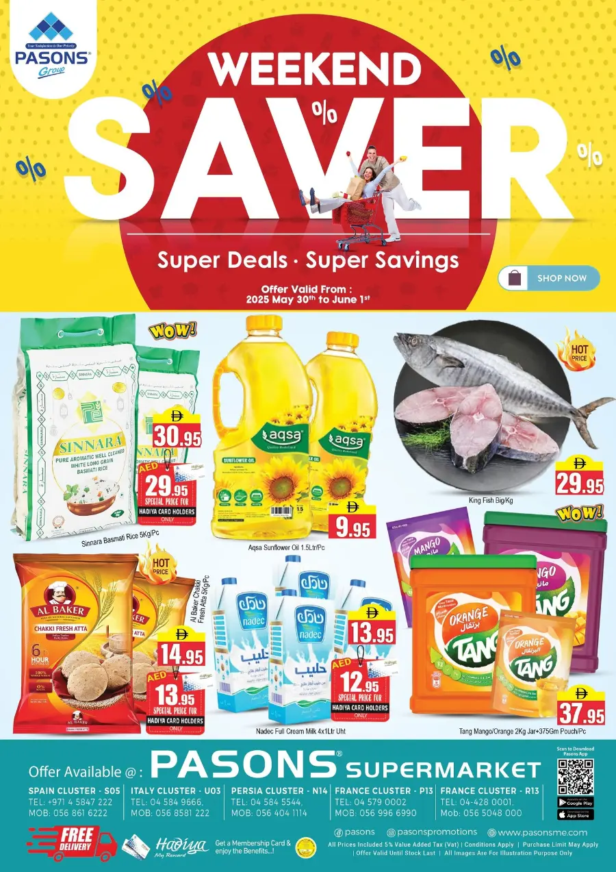 Weekend Savers! In Pasons Dubai