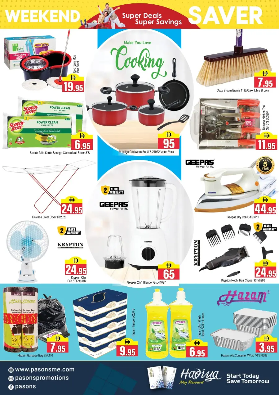 Weekend Savers! In Pasons Dubai
