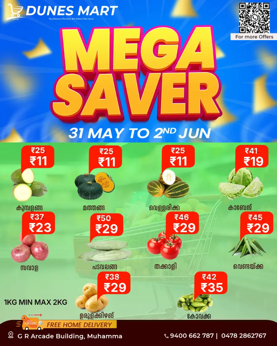 Mega Savers – Shop & Save Now! In Dunes Mart Alappuzha