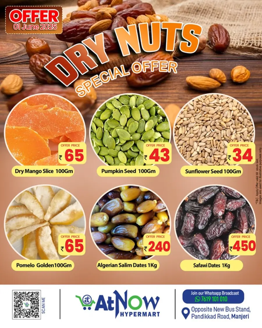 Nuts & Dry Fruits Offers: Roastery Fest Sale In At Now Hypermarket Malappuram