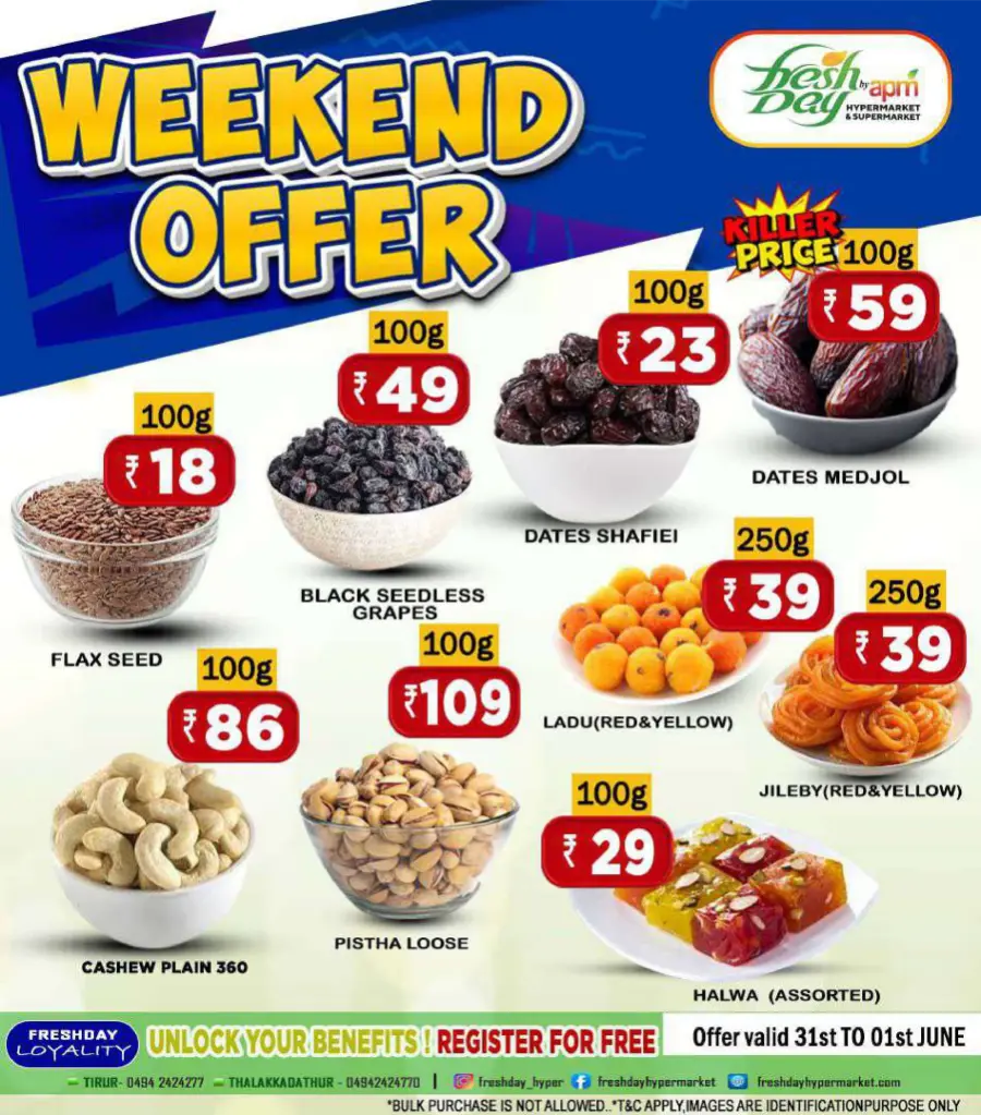 Weekend Offers In Freshday Hypermarket undefined