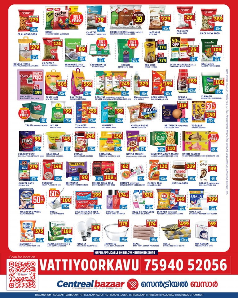 Monthly Savings Bazaar – Up to 50% OFF! In Centreal Bazaar Trivandrum